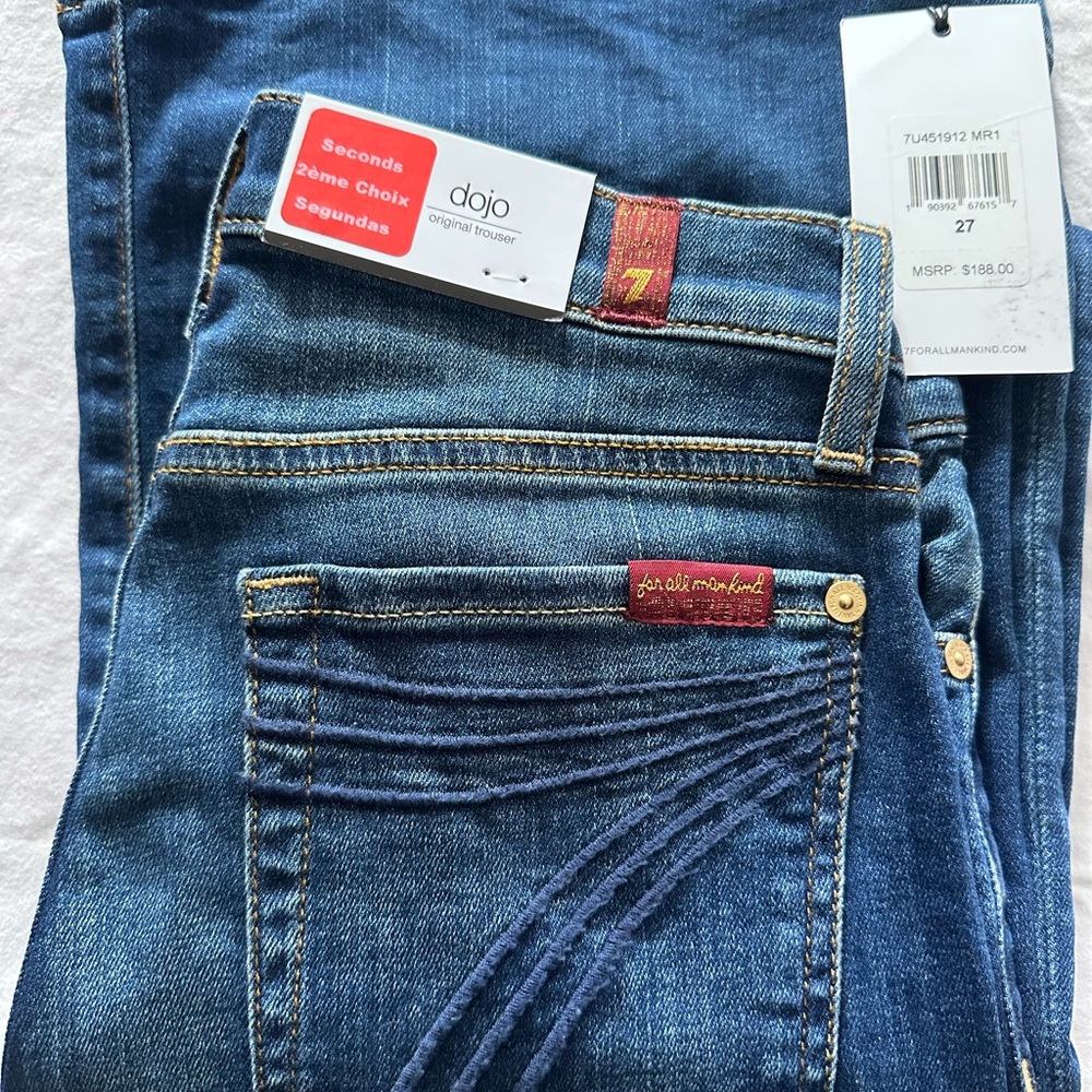 7 For All Mankind Women's  DOJO Jeans - Blue Wash